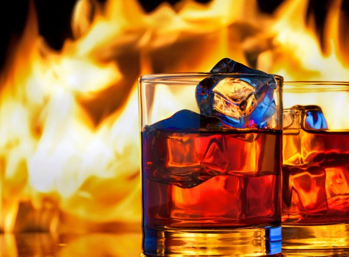Wallpaper whiskey, fire, ice, 5k, Food 394419618